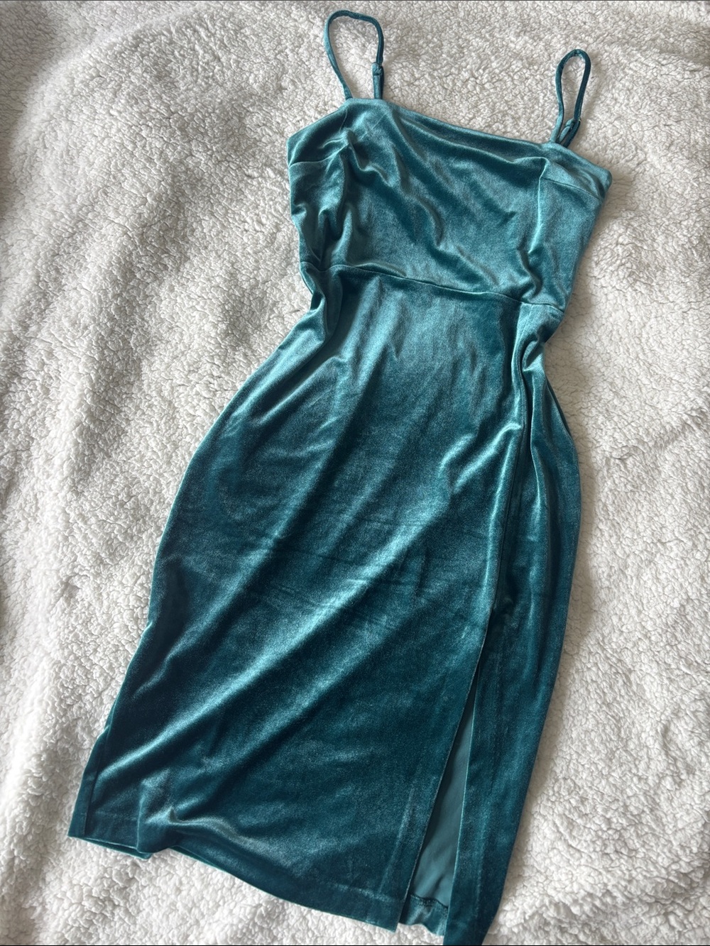 Express Emerald Velvet Dress